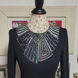 Vintage Nuit beaded evening dress